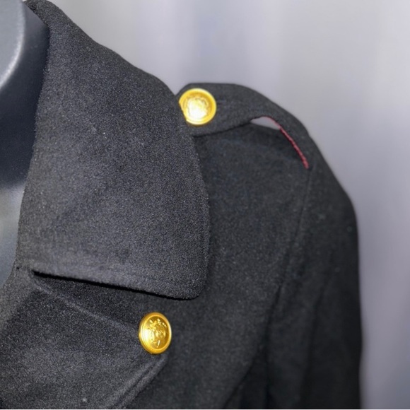 Rebecca Minkoff Black Wool Double Breasted Peacoat - Picture 5 of 11